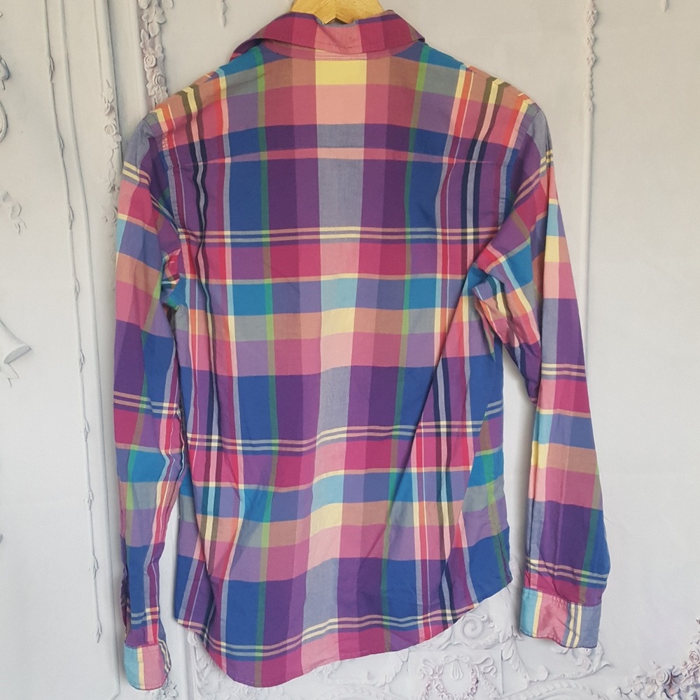 Lauren Ralph Lauren Multicolored Plaid Button Down - Picture 4 of 4